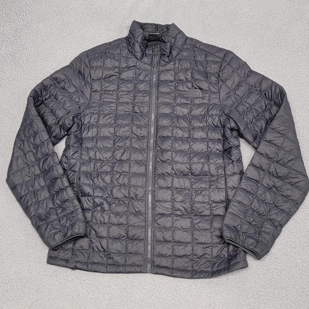 The North Face Jacket Mens Medium Gray ThermoBall Eco Quilted Insulated NF0A3Y3N